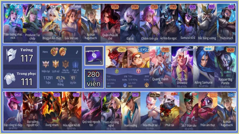 ACC LIÊN QUÂN TỰ CHỌN GIá Rẻ 50
