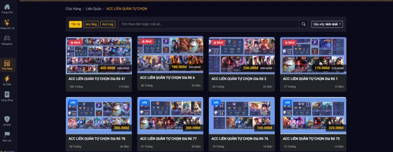 Bài viết mới: Cơ Hội Trúng Tài Khoản VIP Liên Quân - Random Acc Liên Quân 10k, 20k, Free