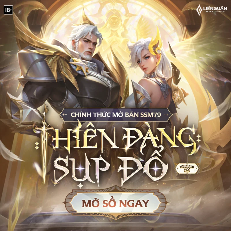 Thumbnail: SỔ SỨ MỆNH 79 (SSM 79) Liên Quân: Thiên Đàng Sụp Đổ - Quà Ngập Tràn! Mua Quân Huy Giá Rẻ Chỉ Từ Phi Không Ngáo! | Mẹo chơi Liên Quân tại phikhongngao.vn